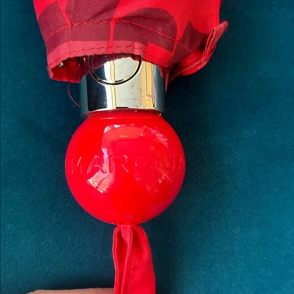 Marc Jacobs Red Compact Foldable Umbrella - Picture 2 of 6